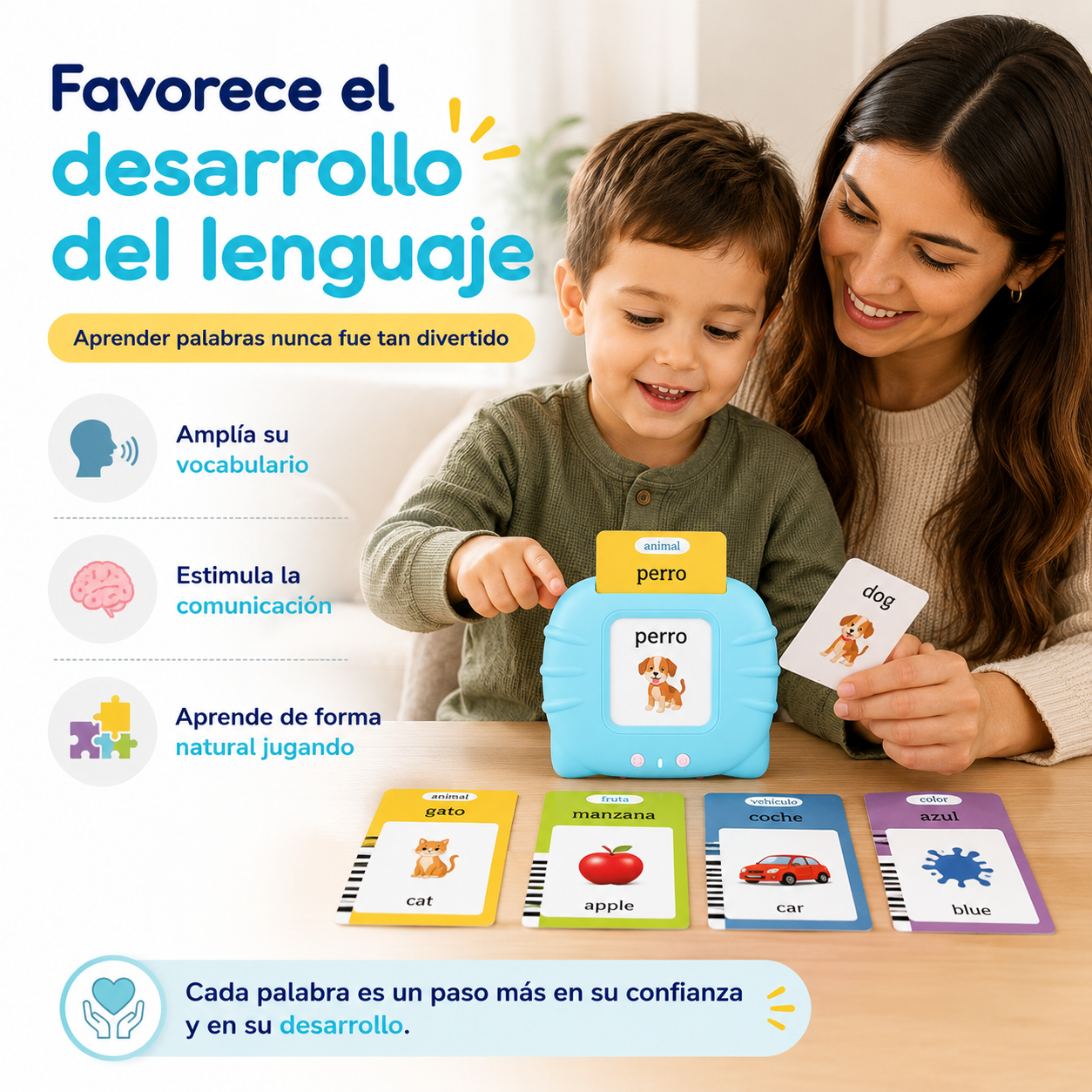 VerbaLingo - Tarjetas Educativas Bilingües