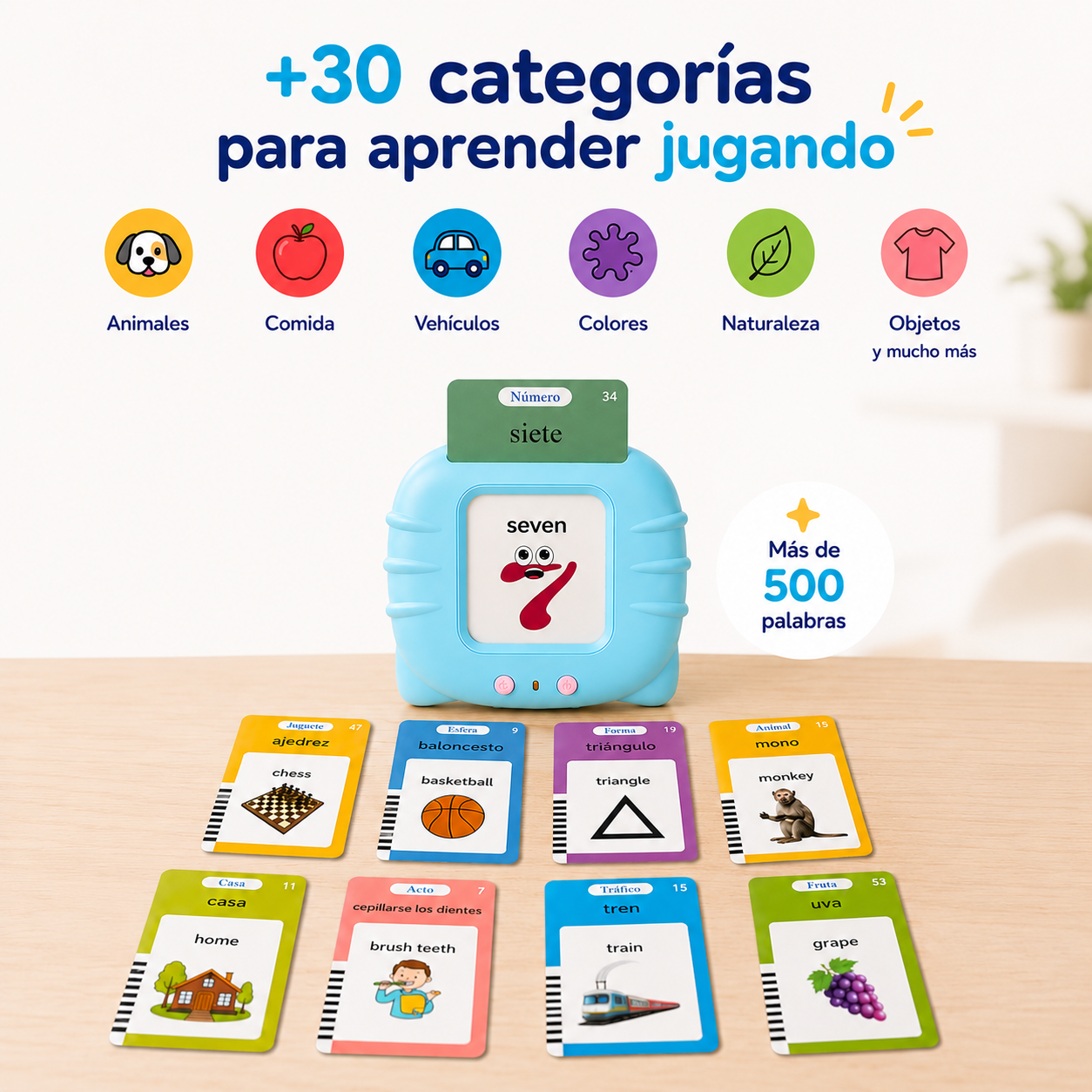 VerbaLingo - Tarjetas Educativas Bilingües